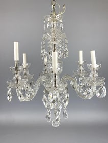 Waterford Style Cut Crystal Chandelier