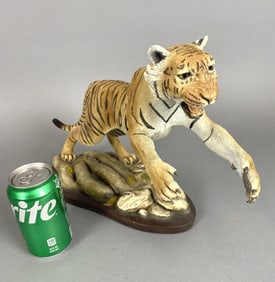 Vintage CreArt Lunging Tiger by Cazador