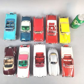10 1950's Vintage Cars Danbury & Franklin Mint