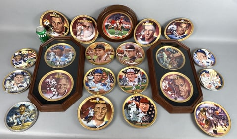 20 Sport Collector Plates Including Babe Ruth