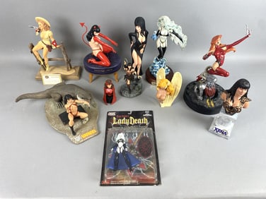 10 Women Sculptures Xena, Elvira, etc.