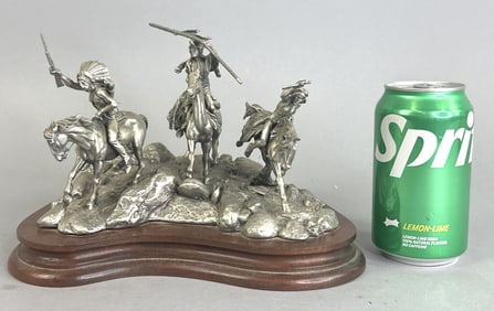 "War Party" Pewter Sculpture by Don Polland