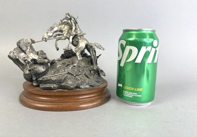 "Counting Coup" Pewter Sculpture by Fran Barnum
