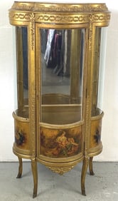 Louis XV Style Giltwood Vitrine