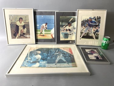 6 Baseball Autographs Willie Mays and Others