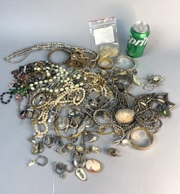 Grouping of Costume and Silver Jewelry