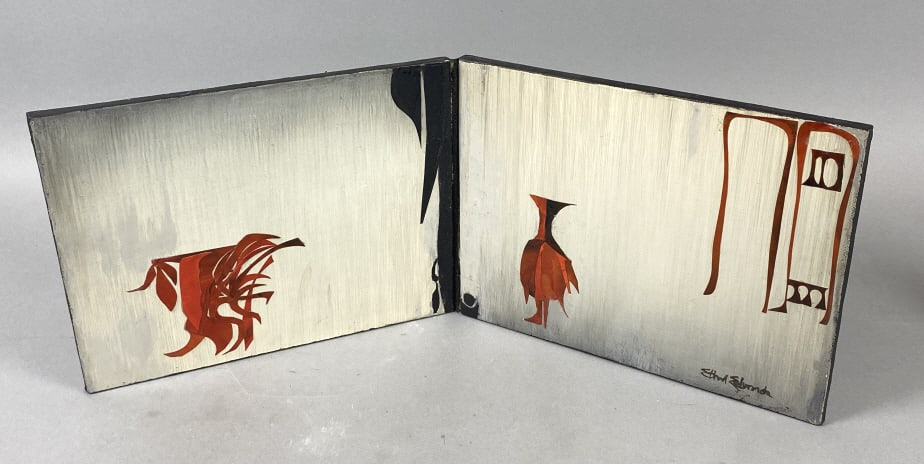 Ethel Edwards Double Sided Diptych Collage (1 of 4)