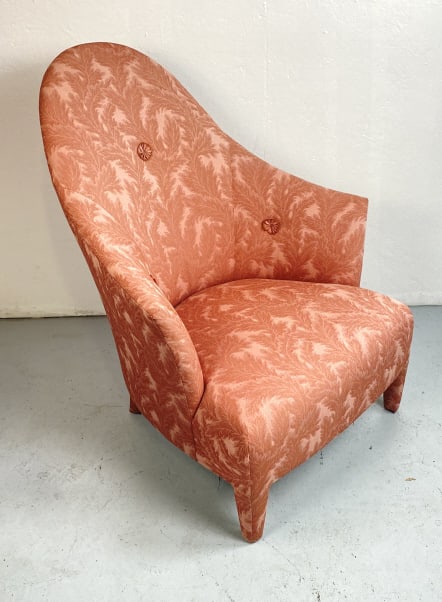 Donghia Upholstered Berger: Donghia Upholstered Berger. 39 1/2"h x 32 1/2"w x 35"d Condition: Light wear.