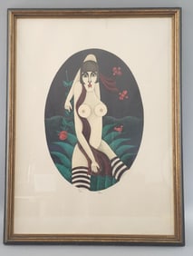 Shigeo Okumura Nude Serigraph