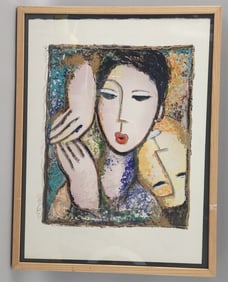 Long Looi Lee "With Love" Serigraph