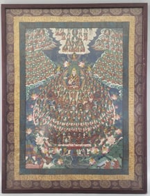 Tibetan Buddhist Thangka Refuge Field