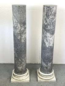 Pair of Marble Pedestals