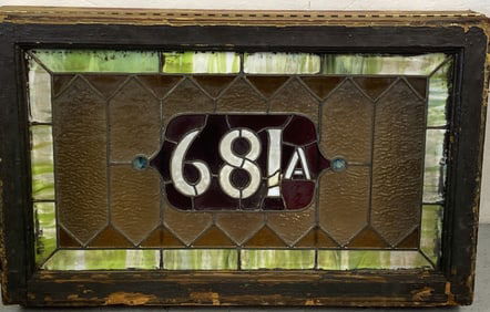 Stained Glass Window Transom w/ # 681A