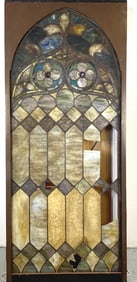 Large Stained Glass Window w/ Light Box