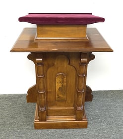Victorian Walnut Adjustable Lectern
