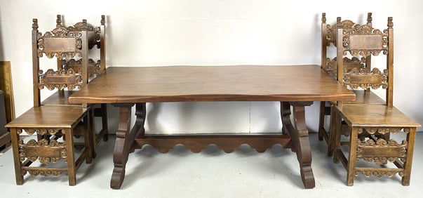 Set of Four Antique Italian Side Chairs