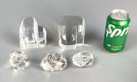 Grouping of 5 Steuben Crystal Articles
