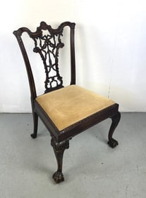 Chippendale Style Mahogany Side Chair
