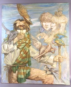 Arturo (Antero) Peletti Figures w/ Birds