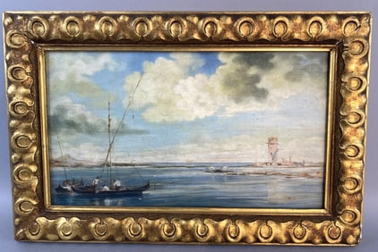 R. Bonetti Mediterranean Fishing Scene