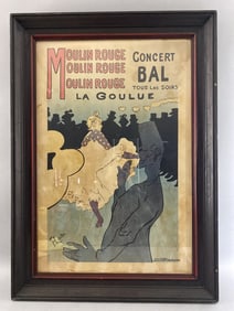 Vintage Moulin Rouge Cabaret Paris Poster