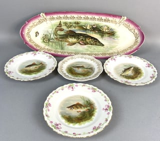 Assembled Grouping of Fish Dishes