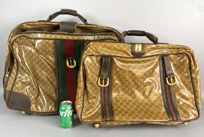 2 Vintage (1970's) Gucci Suitcases