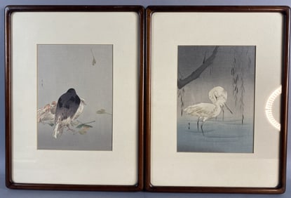 2 Watanabe Seitei Woodblock Prints