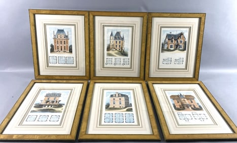 6 French Maison Prints
