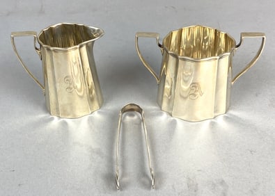 Sterling Silver Sugar & Creamer By Caldwell