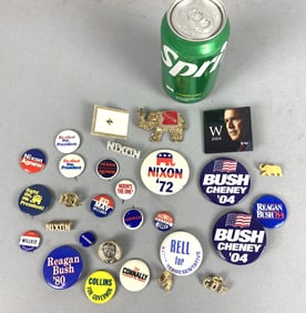 Grouping of Presidential Campaign Pins