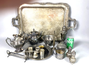 Grouping of Silver Plate Articles