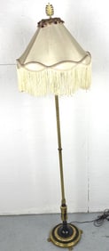 Art Deco Style Black and Gold Gilt Floor Lamp