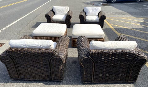 Ralph Lauren 6-Piece Wicker Patio Set