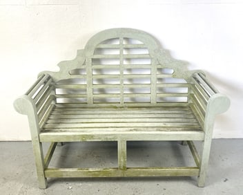 Teak Outdoor Camelback Bench