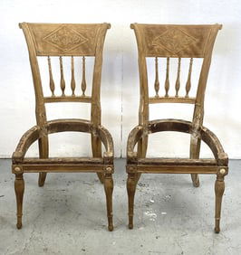 Pair of Directoire Side Chairs