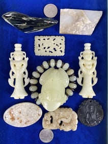 Grouping of Jade Articles 10 Items