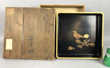 Japanese Lacquerware Tray w/ Original Box