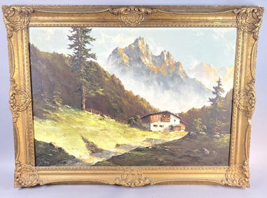 Alps Scene with Chalet