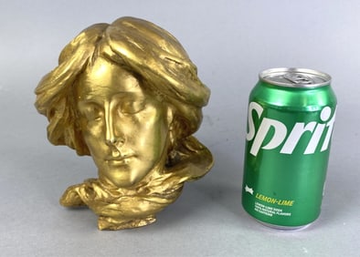 Gilt Bronze Female Head