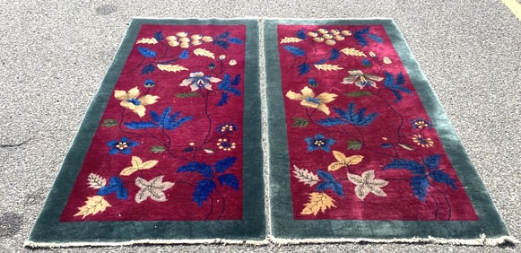 Pair of Chinese Art Deco Rugs