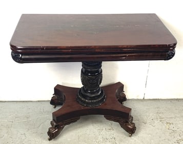 Empire Mahogany Card Table