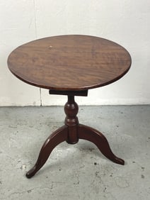 19th C. Cherry Tilt Top Table