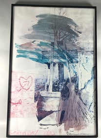 Robert Rauschenberg Earthday 1990 Lithograph