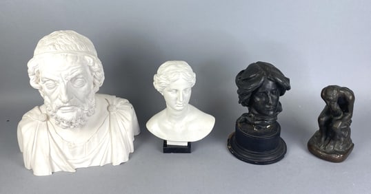Group of Plaster & Composition Busts