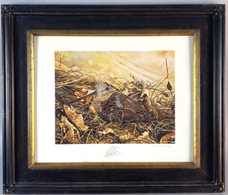 Larry S Wasiele Woodcock Lithograph 25/500