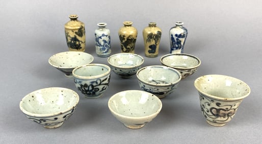 Group of 13 Asian Porcelain Articles