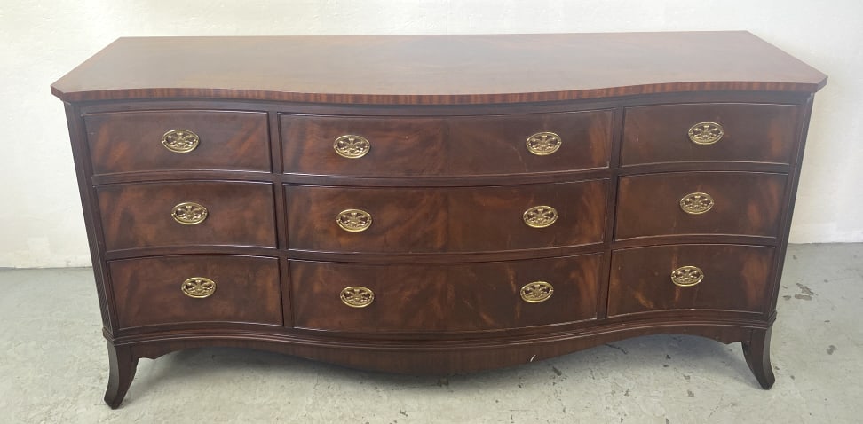 Hankle Harris Mahogany 9 Drawer Dresser (1 of 5)