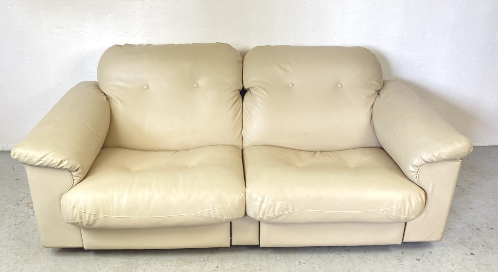 DeSede 2 Seater Adjustable Vinyl Sofa (1 of 5)