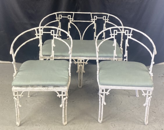 Faux Bamboo Cast Aluminum 3 Piece Set (1 of 7)